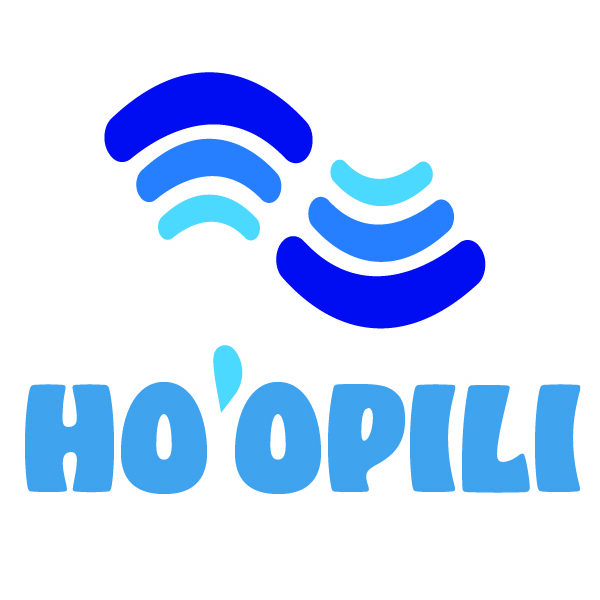 Blå logo Ho'Ophili